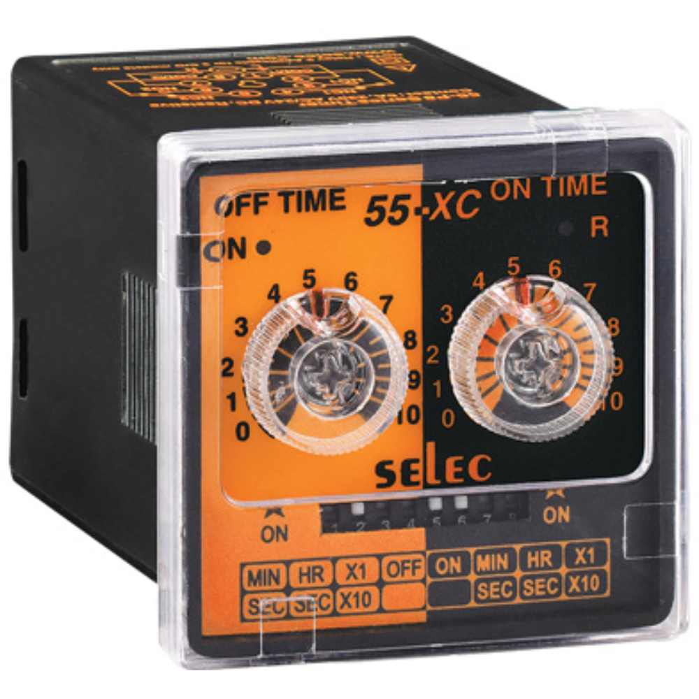 55-XC Panel Mounting Timer – Industrial Time Control Timer for Panel Installation